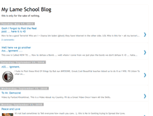 Tablet Screenshot of mylameschoolblog.blogspot.com