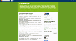 Desktop Screenshot of kuumbalynx.blogspot.com