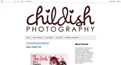 Desktop Screenshot of childishphotography.blogspot.com