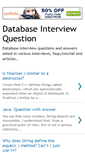 Mobile Screenshot of db-interviewquestion.blogspot.com