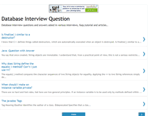 Tablet Screenshot of db-interviewquestion.blogspot.com