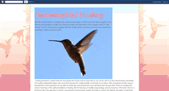 Desktop Screenshot of hummingbirdhealing.blogspot.com