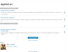 Tablet Screenshot of my-art-gallery-applied-art.blogspot.com