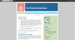 Desktop Screenshot of frontrowjohnson.blogspot.com