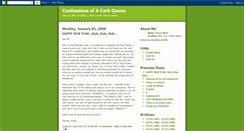 Desktop Screenshot of confessionsofacarbqueen.blogspot.com