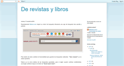 Desktop Screenshot of derevistasylibros.blogspot.com