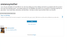Tablet Screenshot of oneexxymother.blogspot.com