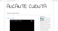 Desktop Screenshot of alicantecuenta.blogspot.com
