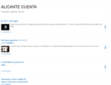 Tablet Screenshot of alicantecuenta.blogspot.com