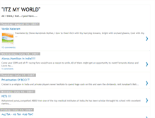 Tablet Screenshot of itzmyworld.blogspot.com