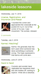 Mobile Screenshot of lakesidelessons.blogspot.com