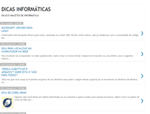 Tablet Screenshot of dicasinformaticas.blogspot.com