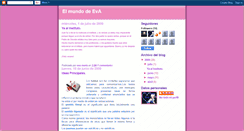 Desktop Screenshot of elmundodeevamaria.blogspot.com