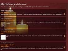 Tablet Screenshot of myhallowquestjournal.blogspot.com