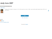 Tablet Screenshot of andyirons2007.blogspot.com