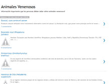 Tablet Screenshot of animales-venenosos.blogspot.com