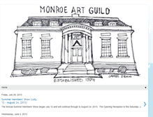 Tablet Screenshot of monroeartguild.blogspot.com