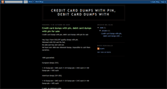 Desktop Screenshot of credit-card-dumps.blogspot.com