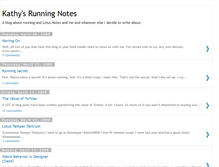 Tablet Screenshot of kathysrunningnotes.blogspot.com