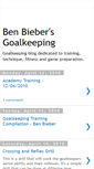 Mobile Screenshot of benbiebergoalkeeping.blogspot.com