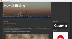 Desktop Screenshot of kuwaitbirding.blogspot.com