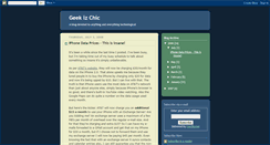 Desktop Screenshot of geekizchic.blogspot.com