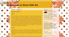 Desktop Screenshot of momentstosharewithme.blogspot.com