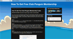 Desktop Screenshot of clubpenguinmembershipfree.blogspot.com