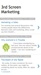Mobile Screenshot of 3rdscreenmarketing.blogspot.com