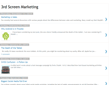 Tablet Screenshot of 3rdscreenmarketing.blogspot.com