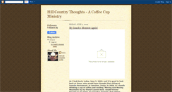 Desktop Screenshot of hillcountrythoughts.blogspot.com