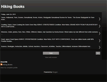 Tablet Screenshot of hiking-books-blog.blogspot.com