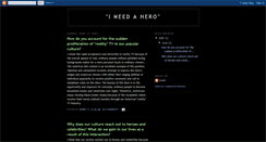 Desktop Screenshot of bobby-ineedahero.blogspot.com