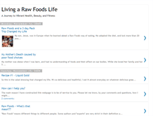 Tablet Screenshot of livingarawfoodslife.blogspot.com