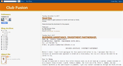 Desktop Screenshot of clubfusioninfo.blogspot.com
