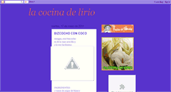 Desktop Screenshot of lacocinadelirio.blogspot.com