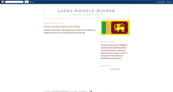 Desktop Screenshot of lankawhistleblower.blogspot.com