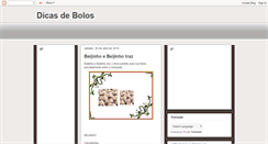 Desktop Screenshot of dicasdebolo.blogspot.com