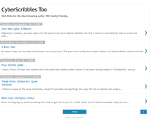 Tablet Screenshot of cyberscribbles.blogspot.com