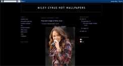 Desktop Screenshot of miley-cyrus-sexy-wallpapers.blogspot.com