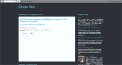 Desktop Screenshot of chewwei0115.blogspot.com