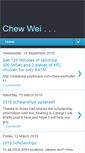 Mobile Screenshot of chewwei0115.blogspot.com