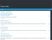 Tablet Screenshot of chewwei0115.blogspot.com