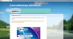 Desktop Screenshot of crest-whitestrips-pro-effects.blogspot.com