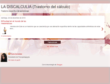 Tablet Screenshot of ladiscalculiaescolar.blogspot.com