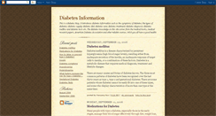 Desktop Screenshot of 1diabetesinfo.blogspot.com