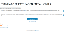 Tablet Screenshot of formulariodepostulacioncapitalsemilla.blogspot.com