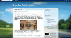 Desktop Screenshot of bruceleecatchronicles.blogspot.com