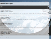 Tablet Screenshot of obieedeveloper.blogspot.com