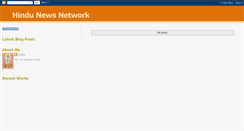 Desktop Screenshot of hindunewsnetwork.blogspot.com